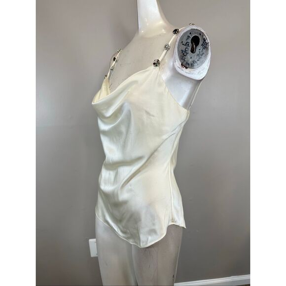 Cinq A Sept Bohemian Rhinestone Marta Cami Size XS $295 - Picture 6 of 11